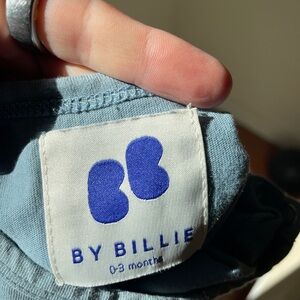 By Billie Baby Body in Blue Organic Cotton 0-3 months